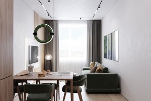 One-Bedroom Apartment in Minimalist Style, 2023, Astana