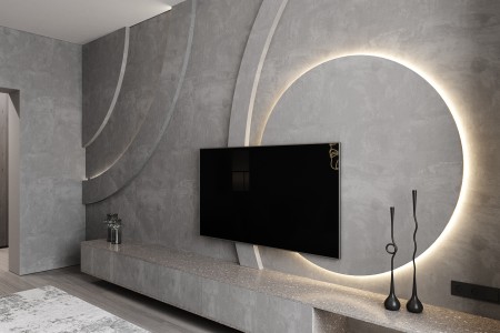 One-Bedroom Apartment in Minimalist Style, 2023, Astana