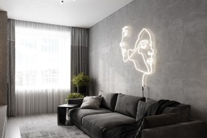 One-Bedroom Apartment in Minimalist Style, 2023, Astana