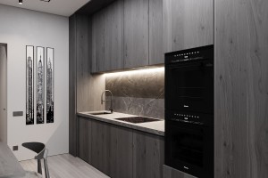 One-Bedroom Apartment in Minimalist Style, 2023, Astana