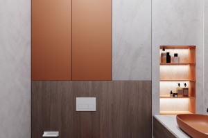 Two-Bedroom Apartment in Minimalist Style, 2022, Astana